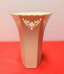 Lenox Cream And Gold Accented Vase