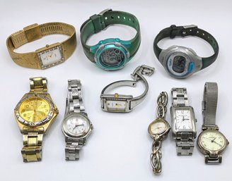 Lot Of 8 Various Brand Watches