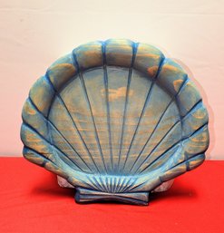 Wooden Clam Shell Tray