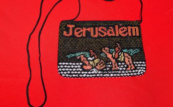 Vintage Jerusalem Beaded Purse