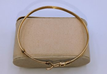 Gold Tone Pelican Hook Bracelet