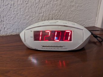 White Alarm Clock Radio