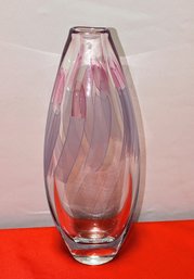 Beautiful Heavy Art Glass Vase