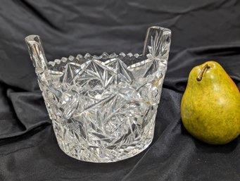#21 Elegant American Cut Crystal Ice Bucket