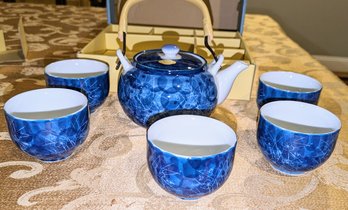 Arita Blue & White Asain Tea Set