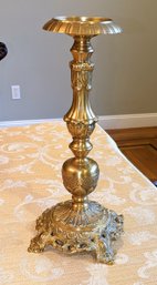 Brass Ornate Candle Holder ( 2 Of 2 )