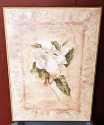 Vintage Hand Painted Magnolia Picture  -  'Magnolia II'