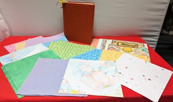 Lot Of Scrapbook Papers & Felt Scrapbook - (over 40 Items)