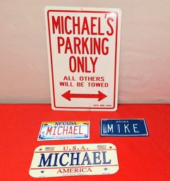 Lot Of 4 - Personalized 'Michael' / 'Mike' Items
