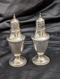 #1 Pair Of Revere Silver Smiths Inc. 807 Sterling Reinforced Salt And Pepper Shakers