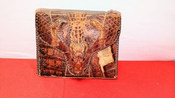 1950's Vintage Alligator Bag From Cuba