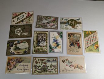 New Year Postcard Lot