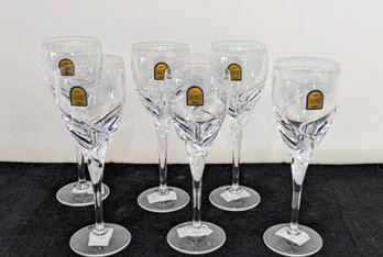 Set Of 6 Marked Da Vinci Crystal Wine Glasses ( 2 Of 2 )