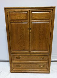 Stanley Furniture Oak Armoire With Power Source