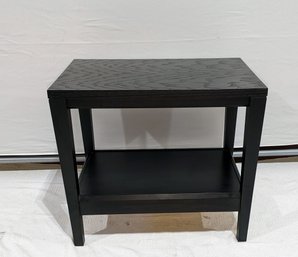 Black Wood Side Table