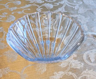 Clam Shell 24 Lead Crystal Serving Dish Made In EU