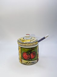 MSC Joie De Vivre Ceramic Preserve Jar With Spoon