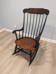 Signed Hitchcock Rocking Chair