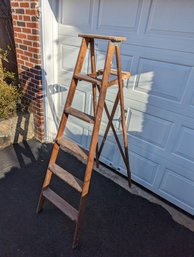 Wooden 6' Folding Ladder