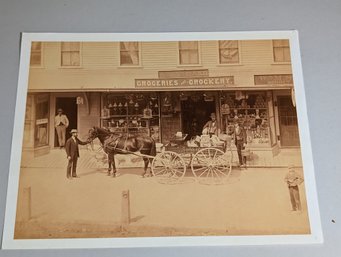 Grocery Storefront Reproduction Photograph