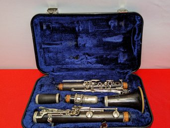 Vintage Evette & Schaeffer Clarinet Modele Buffet Crampon, Paris France In Original Case