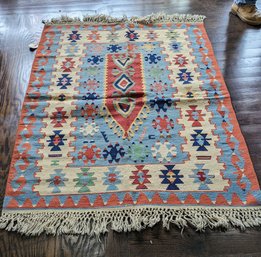 Carpet #28 - Turkish Handwoven Wool Kilim Rug