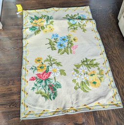 Carpet #59 - Vintage Wool Needlepoint Rug/Tapestry