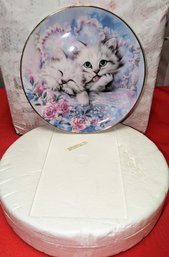 1990's  Danbury Mint, Wedgwood, The Joy Of Kittens Cat Collector Plate By Kayomi - 'Cat Nap'