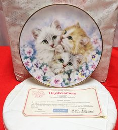 1990'S  Danbury Mint, Wedgwood, The Joy Of Kittens Cat Collector Plate By Kayomi - 'Day Dreamers'