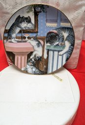 Vintage 1988 Mischief Makers Country Kittens Collectors Plate, The Hamilton Collection # 04415