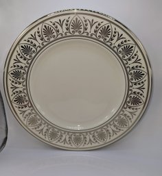 Lenox Royal Courtyard With Silver Rim Serving Dish 1 Of 2