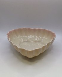 Vintage Belleek Ireland Heart Bowl