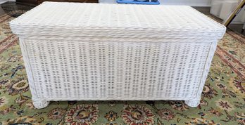 White Wicker Trunk