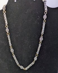 Silver Tone & Gold Tone  Magnetic Clasp Closure Necklace