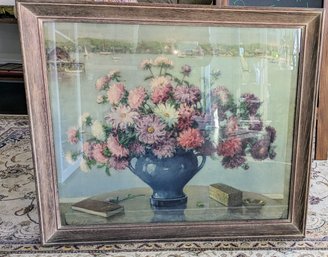 Carle J. Blenner  C. 1900's Large Floral Still Life Lithograph