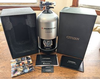 Citizen Eco Drive Divers 200m Watch With Calendar Original Tank Boxes