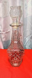 Vintage Anchor Hocking Wexford Crystal Glass Decanter With Stopper