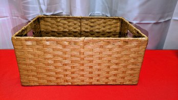 Wicker Storage Basket With Handles