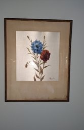 Vintage C. Duval Signed Painting - Framed And Matted.