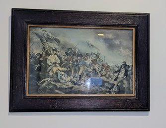 Vintage Battle Of Bunker Hill Framed Print