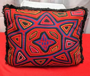 Vintage 70's Carpet Tapestry Pillow