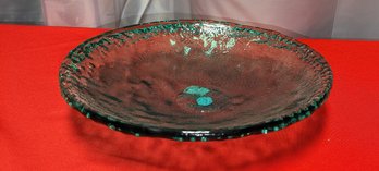Recycled Green Glass Art Glass Decorative Bowl - Spain
