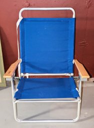 3 Position Foldable High Seat Beach Chair With Carry Strap