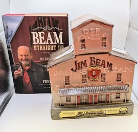 2012 Jim Beam American Stillhouse Empty Decanter (Limited Edition) & ' Beam Straight Up' Book