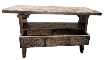 Antique Table Which Converts To Bench