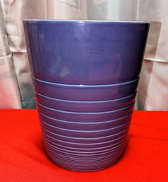 Wamsutta Purple Ceramic Wastebasket