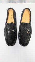 Men's Passeggiando Ravello Suede Black Driving Moccasin - Size 10