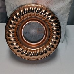 Mirro 6 Cup Copper Jello Mold - Rope Design