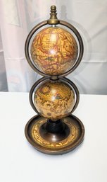 Vintage Old World Double Zodiac Globe