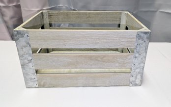 Wood & Metal Decorative Crate
